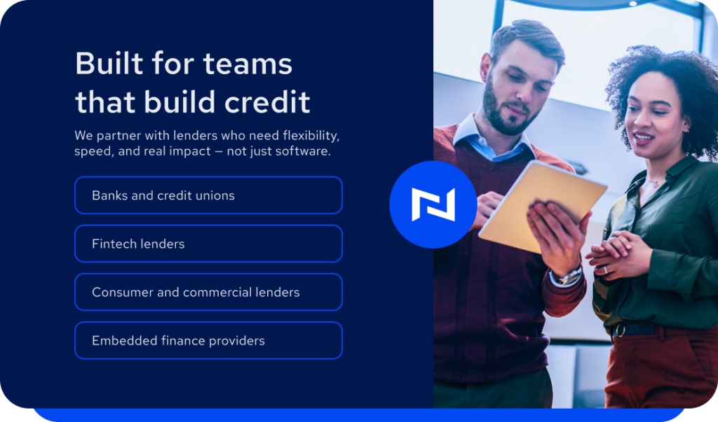 Built for teams that build credit